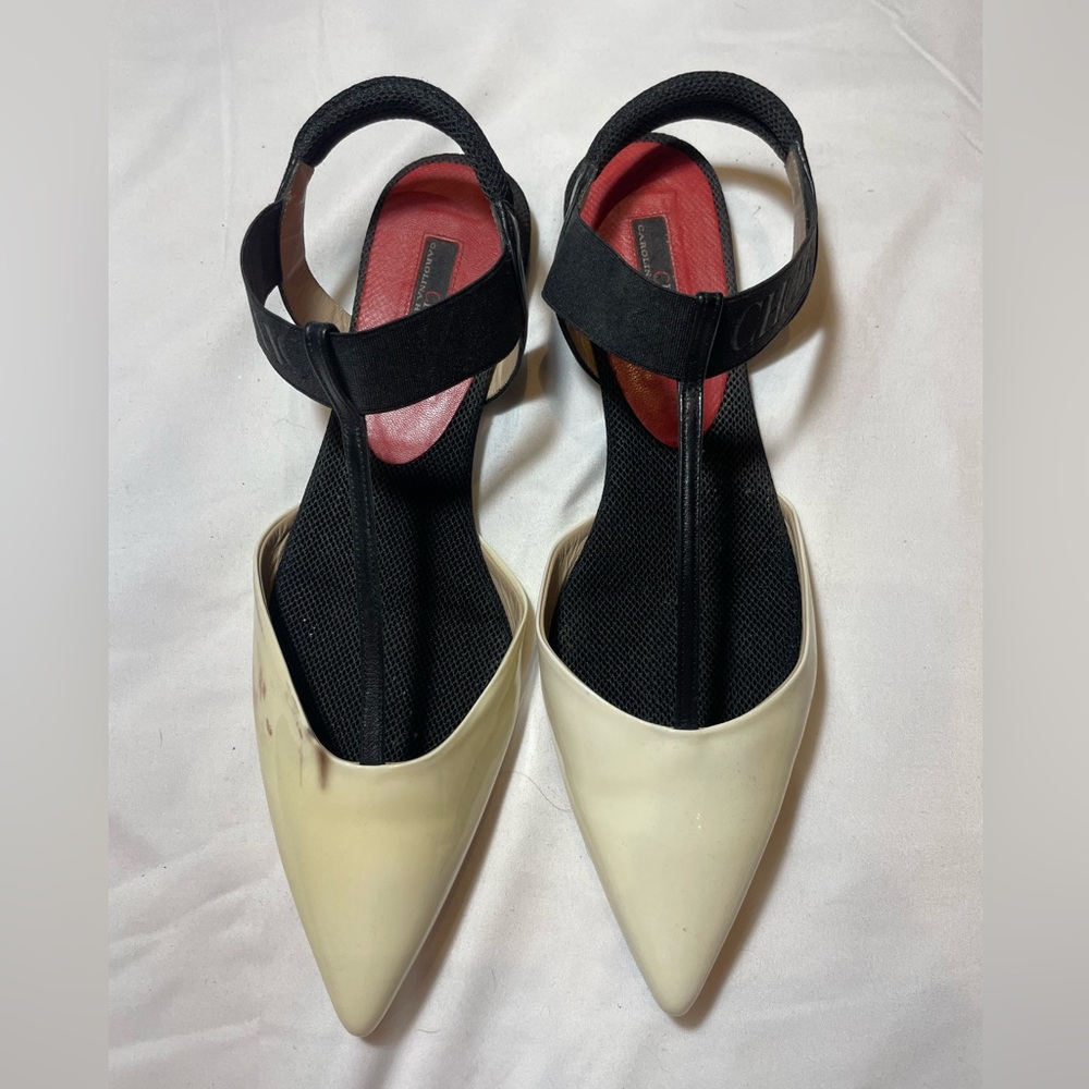 CH Black and White Point Sandals